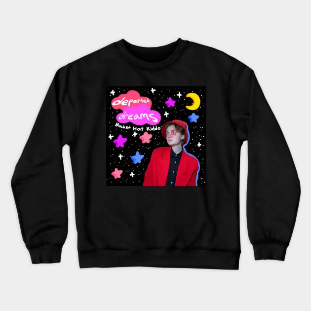 departed dreams album cover Crewneck Sweatshirt by Bucket Hat Kiddo